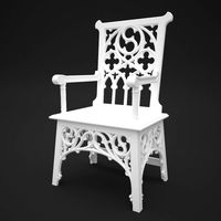 Gothic Chair 3D Model
