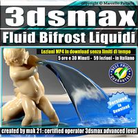 3ds max Fluid Bifrost Liquidi  Tutorial MP4