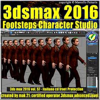 057 3ds max 2016 Footsteps Character Studio vol 57 cd front