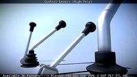 Control Levers High-Poly
