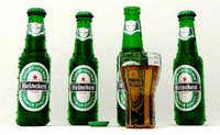 Realistic Heineken Beer Bottles