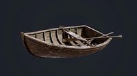 PBR Old Broken RowBoat