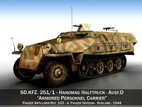 SDKFZ 251 Ausf D - Half-track - Pz-Art-Rgt 103