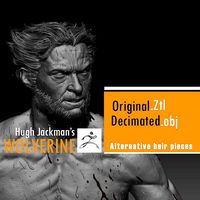 Hugh Jackman wolverine 3d model