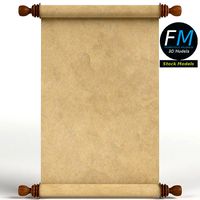 Parchment or paper scroll