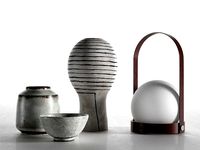 Carrie Portable Lamp with Vases