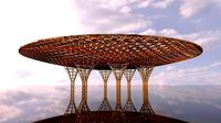 Inverted Canopy architectural structure