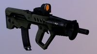 Bullpup Assault Rifle IMI Tar-21 Israeli PDW PBR Game Ready