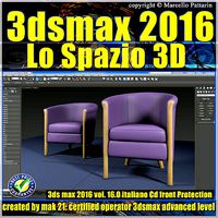016 3ds max 2016 Lo Spazio 3D vol 16 cd front