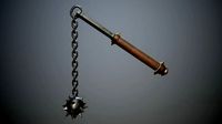 Medieval morgenstern with chain
