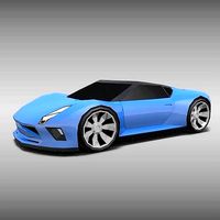 Lowpoly sports car concept