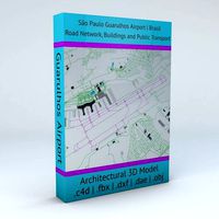 Sao Paulo Guarulhos GRU Airport Roads Buildings and Public Trans