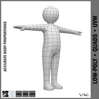 Baby Stickman Character