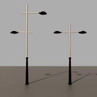 2x Modern street lights