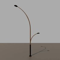 Street lamp curved modern design