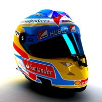 2014 Fernando Alonso Schuberth F1 Helmet