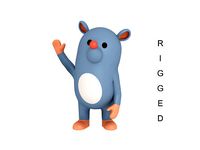 Rigged Rat Character