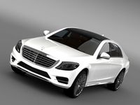 AMG Mercedes Benz S 350 BlueTec W222 2013 3D Model