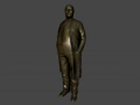Statue of a fat man 3D Model
