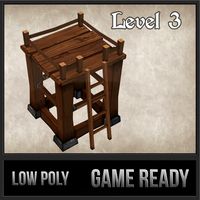 Wood Tower Lvl 3 3D Model