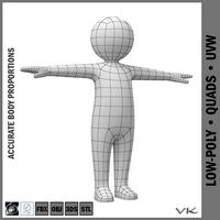 Toddler Stickman Character