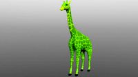 Giraffe low poly 3D model