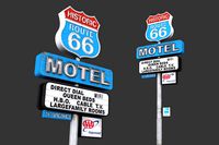 Historic Route 66 Motel Sign