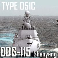 Chinese Navy Type 051C Luzhou Class DDG-115 Shenyang low polygon