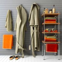 Bath set with bathrobe