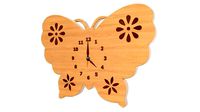Wooden Butterfly Clock