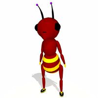 Red Cartoon Ant