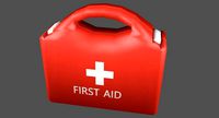 First Aid Kit Plastic Red 2