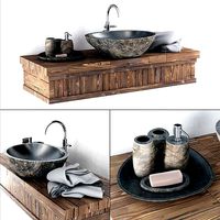 Washbasin stone gray n9