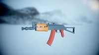 Low-Poly AKS-74U Automatic Rifle