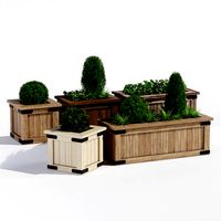 Rustic barnwood planter one