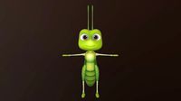 Asset - Cartoons - Character - Locust - Hight Poly - Rig