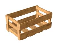 wooden box with nails
