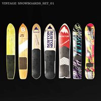 Burton vintsge snowboards wall decor