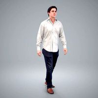 Casual Man Wearing Brown Moccasins CMan0204-HD2-O01P01-S