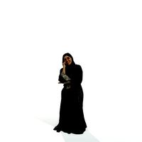 Siting Arabic Woman Talking on the Phone ArWom0005-HD2-O01P01-S