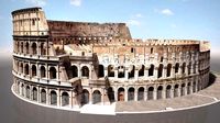 Roman Colosseum Ruins High detail