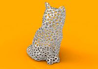 Fox Voronoi-Style Animal | 3D