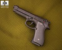 Beretta M9 3D Model