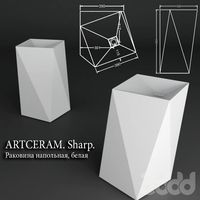 ARTCERAM. Sharp. Раковина напольная, белая
