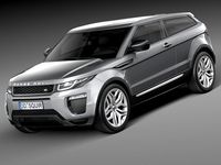 Range Rover Evoque 3 door 2016 3D Model