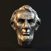 Lincoln head statue | 3D