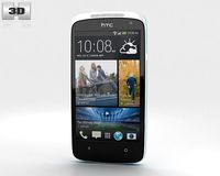 HTC Desire 500 Glacier Blue 3D Model