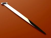 Solid Silver Letter Opener - Paper Knife