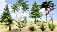 Plants Grass and Trees Pack 3D Model