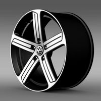 Volkswagen Golf R rim 3D Model